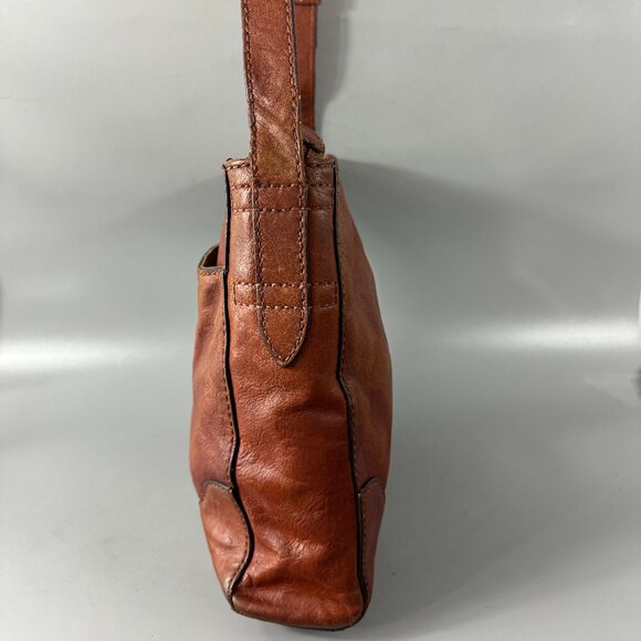 FRYE Brown Leather Crossbody Bag - Picture 6 of 14